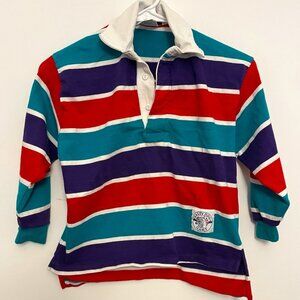 Vintage Gant Salty Dog Multi Color Boy Children Rugby Shirt